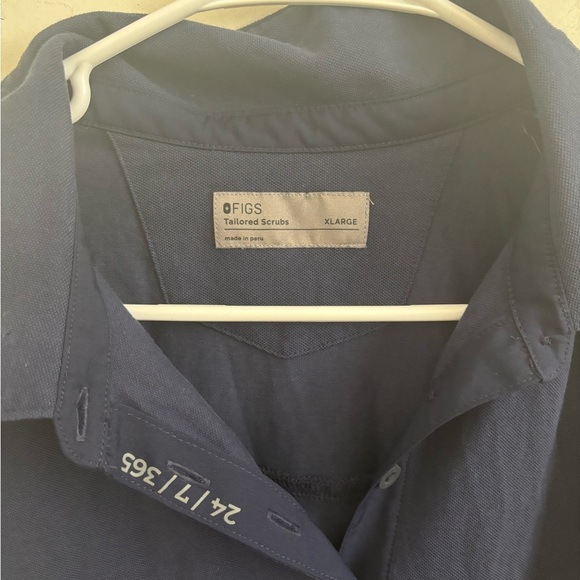 Figs Women’s Polo T-Shirt Sz XL Navy Classic Tailored Scrub Nurse #W22WW1009 - Picture 4 of 5